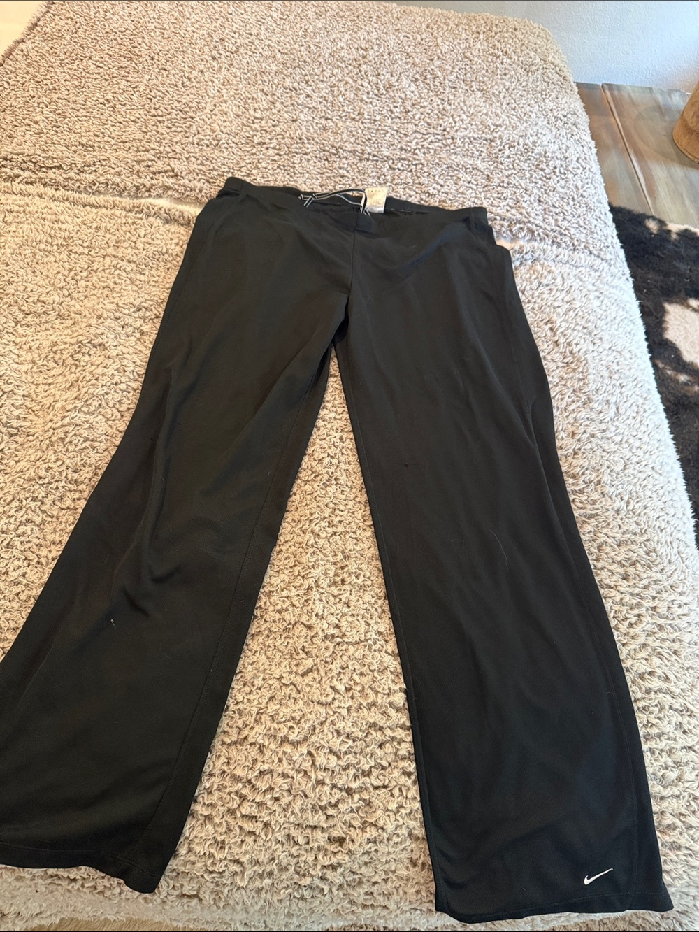 Nike  Black Dri-FIT Straight-Leg Joggers
